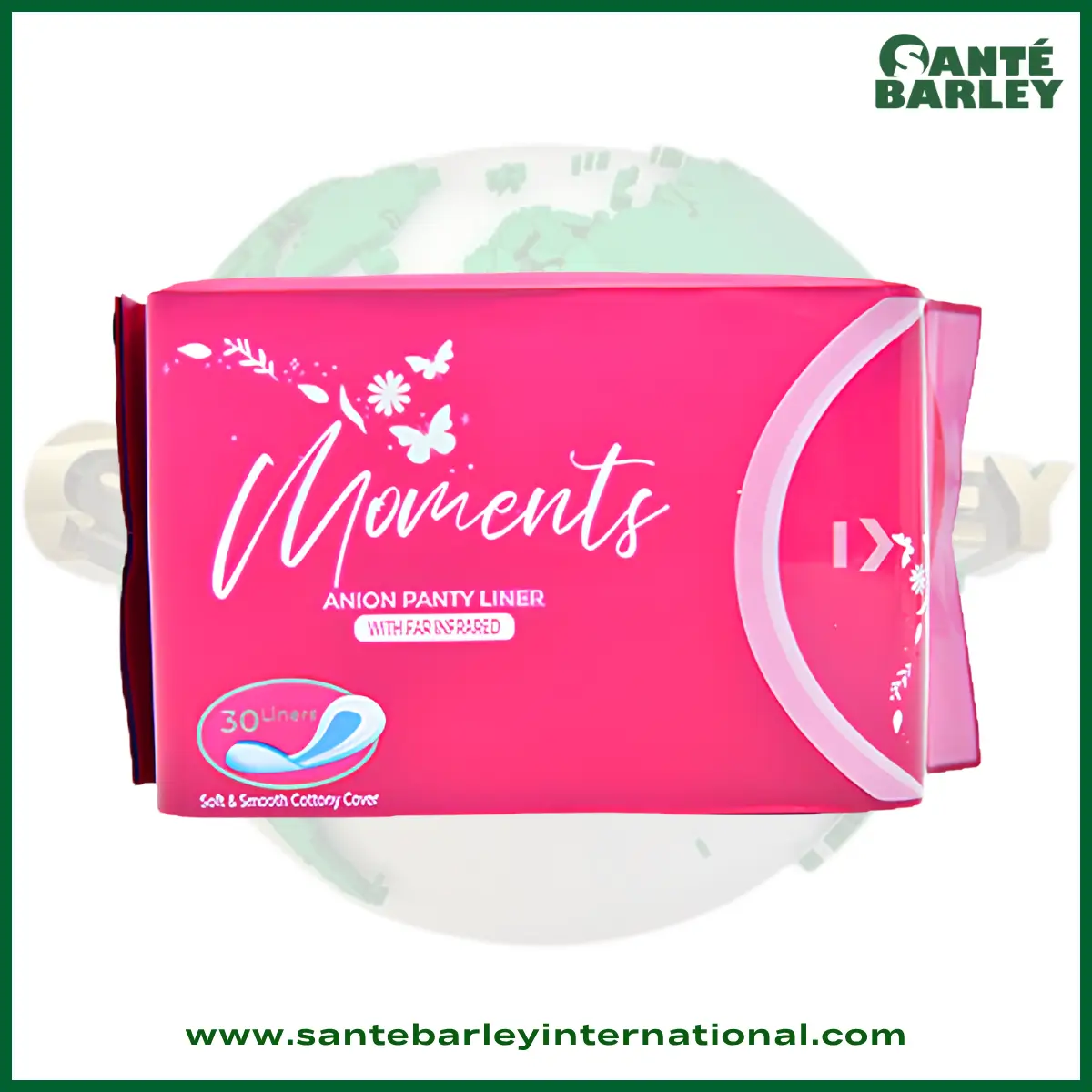 Moments Anion Panty Liner with Far Infrared for everyday feminine freshness and comfort.