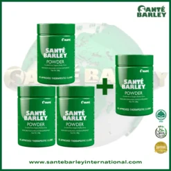 Santé Barley Organic Powder Canister Without Stevia 3+1 Buy 3 Get 1 Free Promo Package