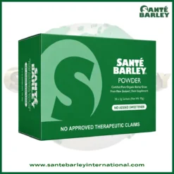 Santé Barley Organic Barley Grass Powder Without Stevia 30 sachets made from 100% organic young barley grass grown in New Zealand.