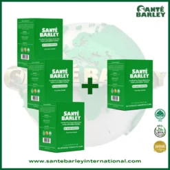 Santé Barley Organic Powder Without Stevia 10 Sachets 3+1 Buy 3 Get 1 Free Promo Package