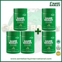 Santé Barley Organic Powder Canister With Stevia 3+2 Buy 3 Get 2 Free Promo Package