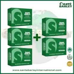 Santé Barley Organic Powder Without Stevia 30 Sachets 3+2 Buy 3 Get 2 Free Promo Package